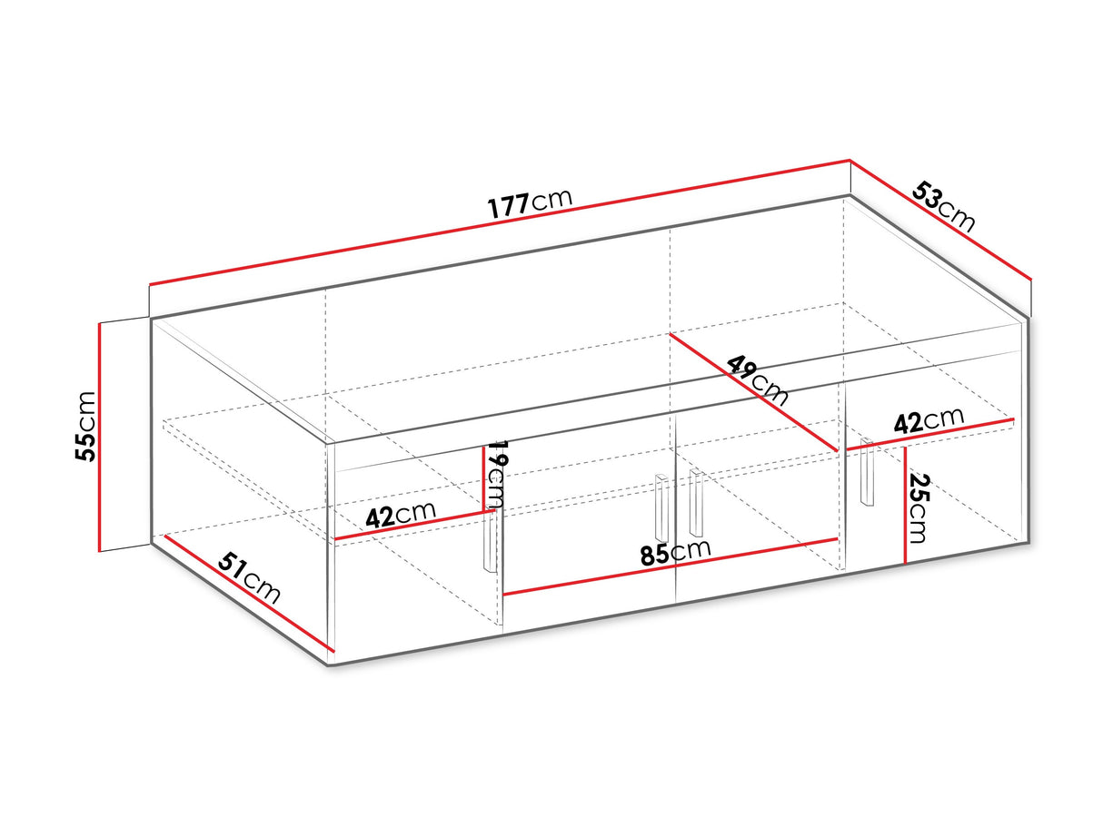 Szekrény Elena 04, Szín: Sonoma tölgy