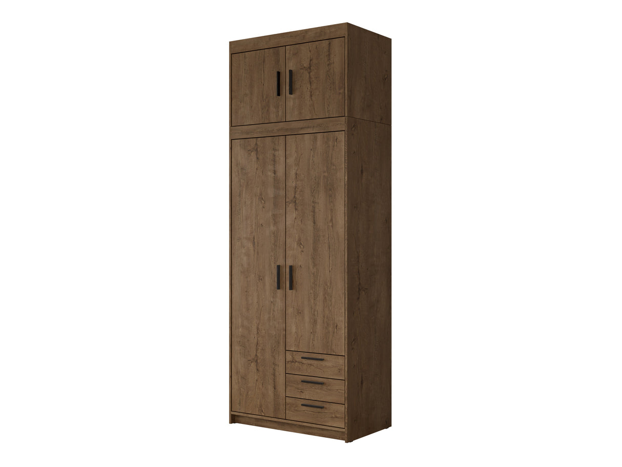 Gardróbszekrény ELENA 2D3S +, Szín: Lefkas tölgy 4454196