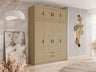 Gardróbszekrény Elena (Melen 4D), Szín: Tölgy