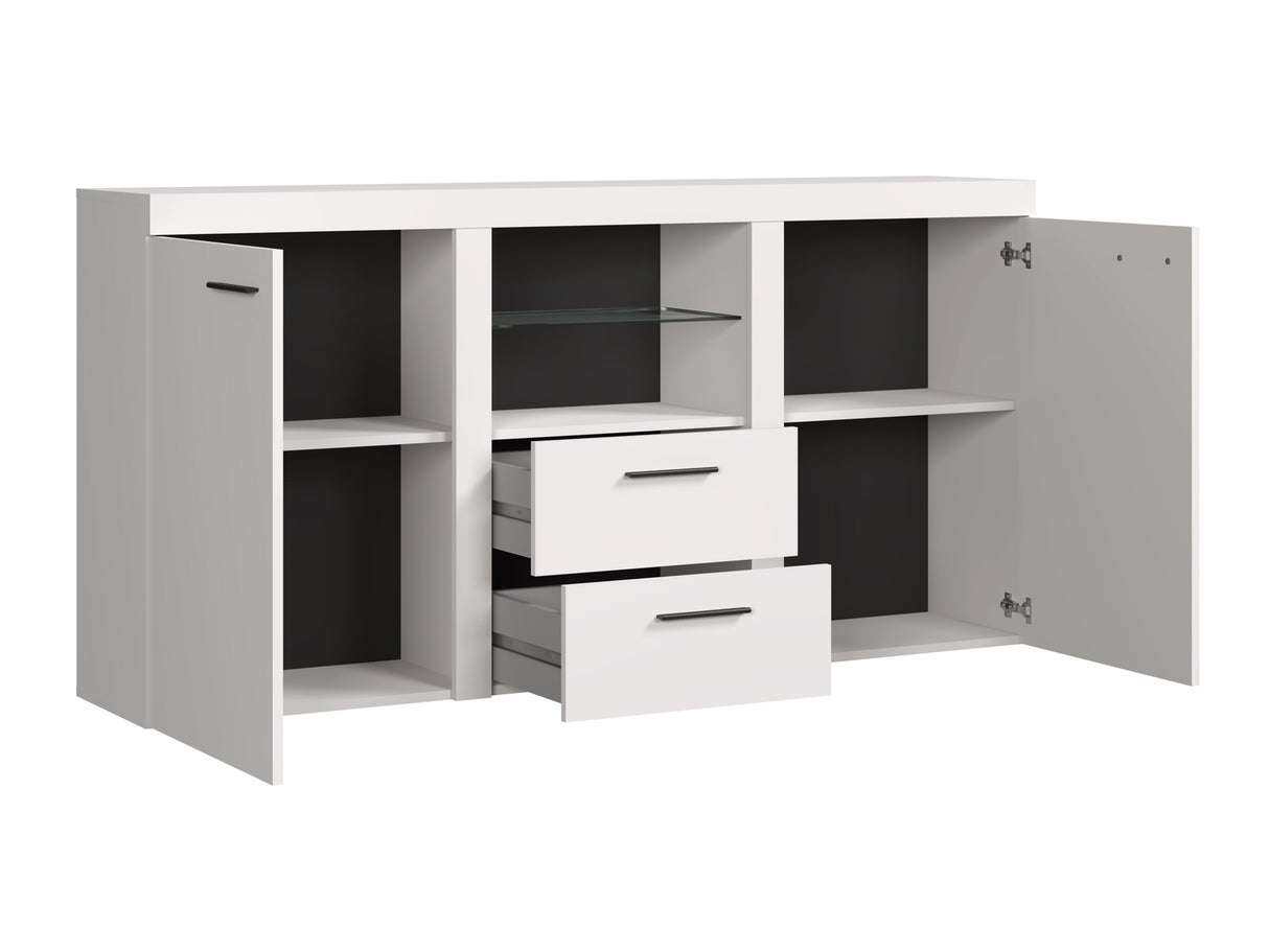 Komód Rumba (Rodos), -világítás: Nem, Szín: Fehér + Beton 4455699