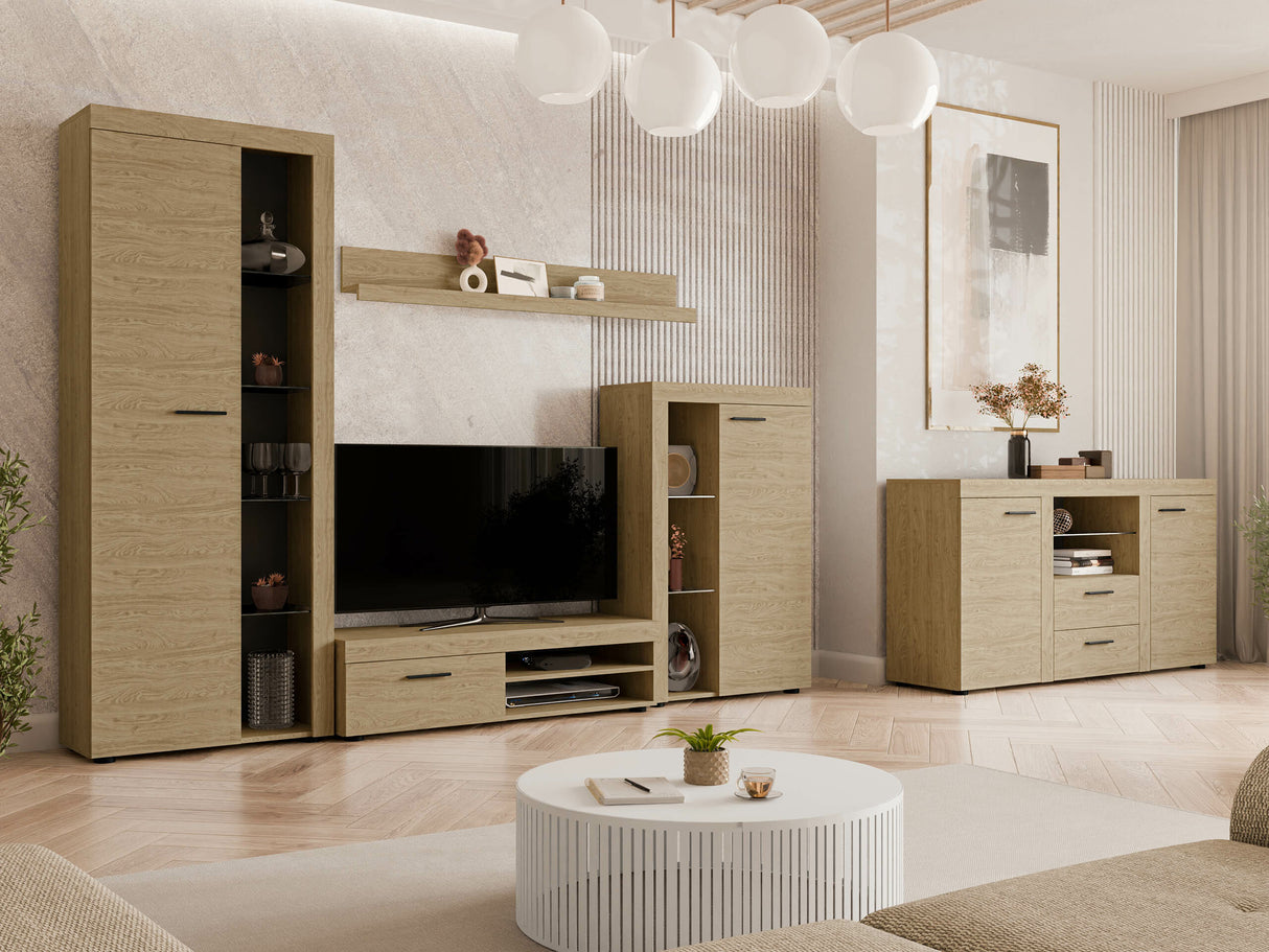 Komód Rumba (Rodos), -világítás: Nem, Szín: Tölgy