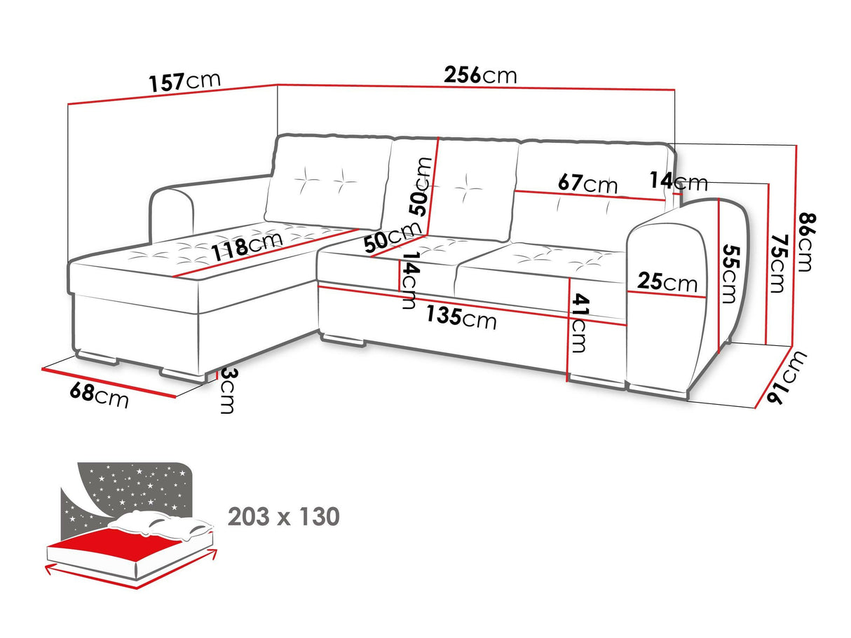 Sarokkanapé I M (Darilko), Szín: Manila 07 4461679