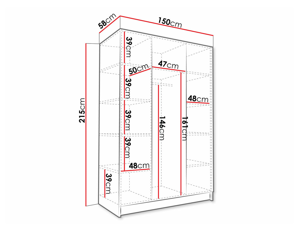 Gardróbszekrény CALIA I, Szín: + Aranysárga 4462060