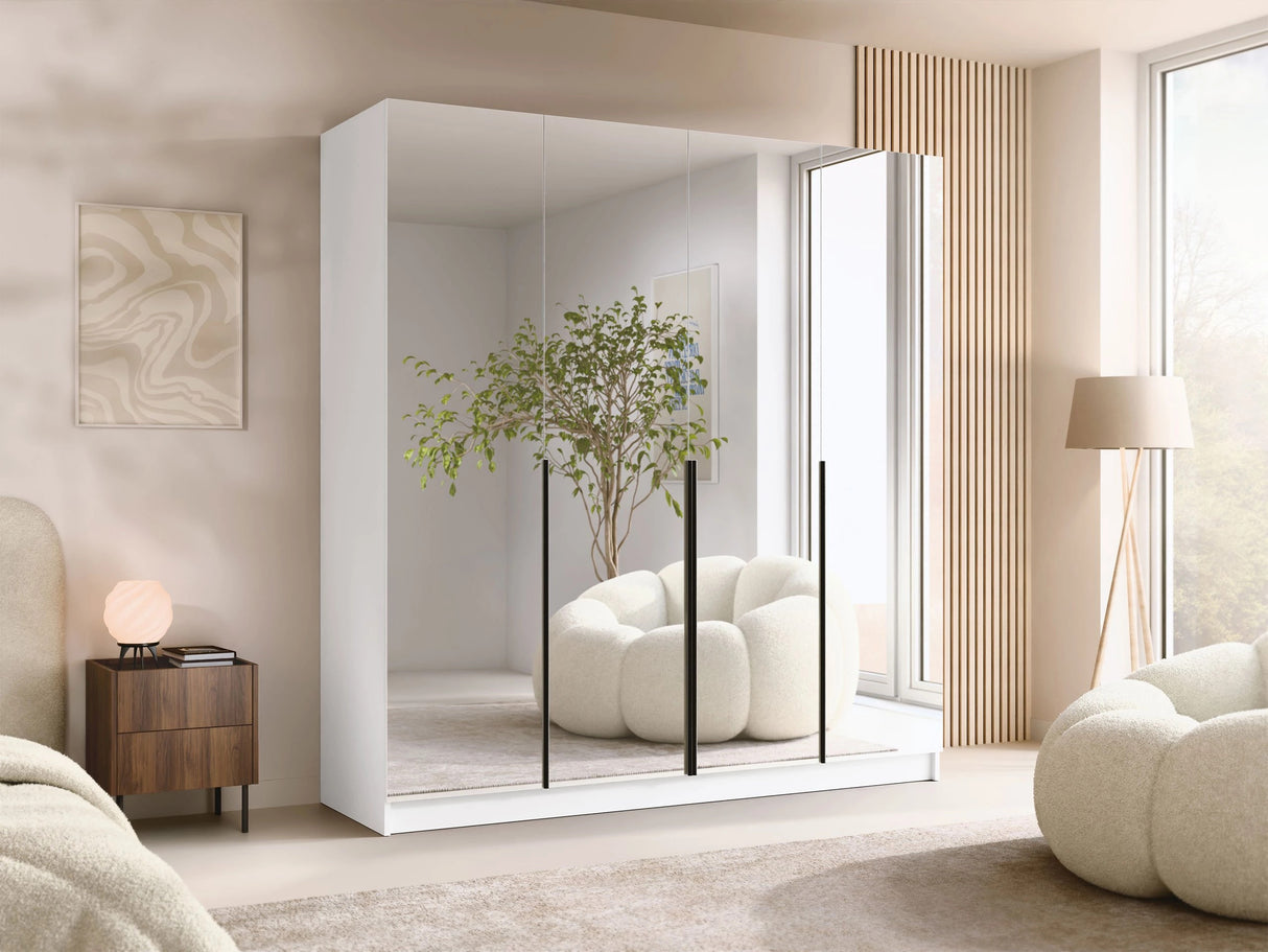 Gardróbszekrény SANTI III, Szín: Fehér 4462799