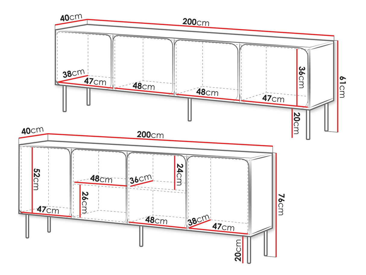 Nappali szett RAFAEL I, Szín: Vörös toszkán