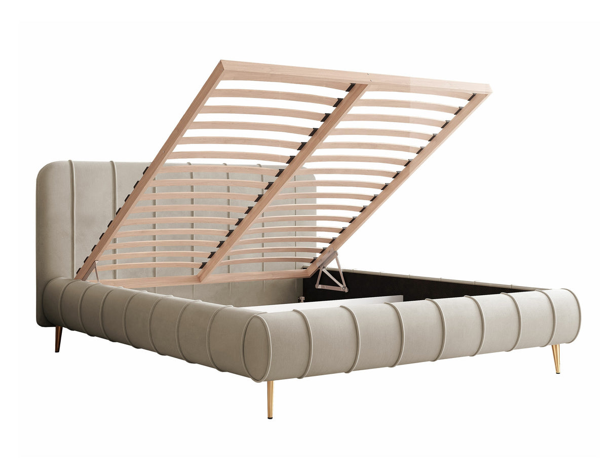 Ágy SLIM XI złote nemgi, Szín: Kronos 07, Alvó felület mérete: 200 x 200 cm