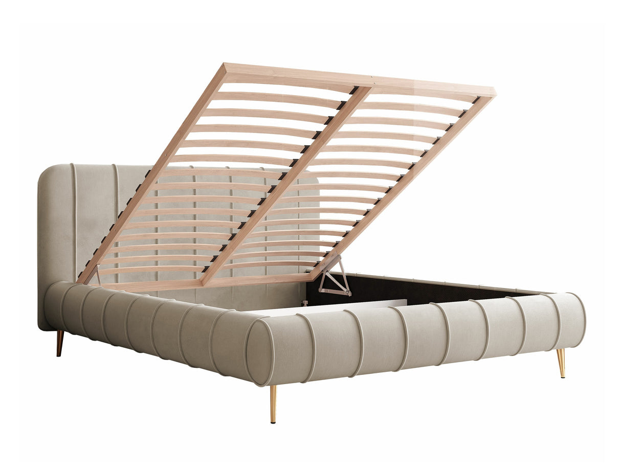 Ágy SLIM XI złote nemgi, Szín: Kronos 29, Alvó felület mérete: 160 x 200 cm