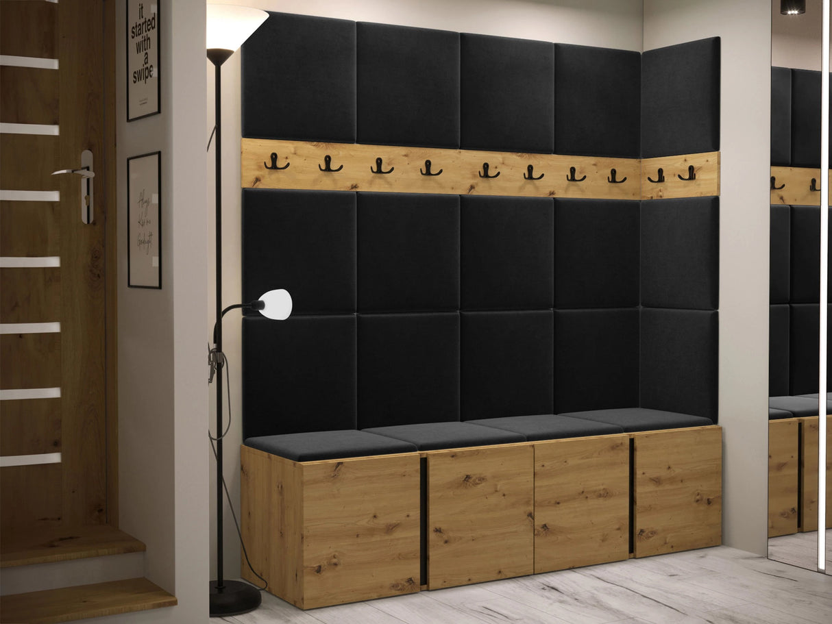 Előszoba garnitúra ORION II (Tavasz II), Keret színe: Artisan tölgy, Puha falpanel színe: Manila 18 4470799