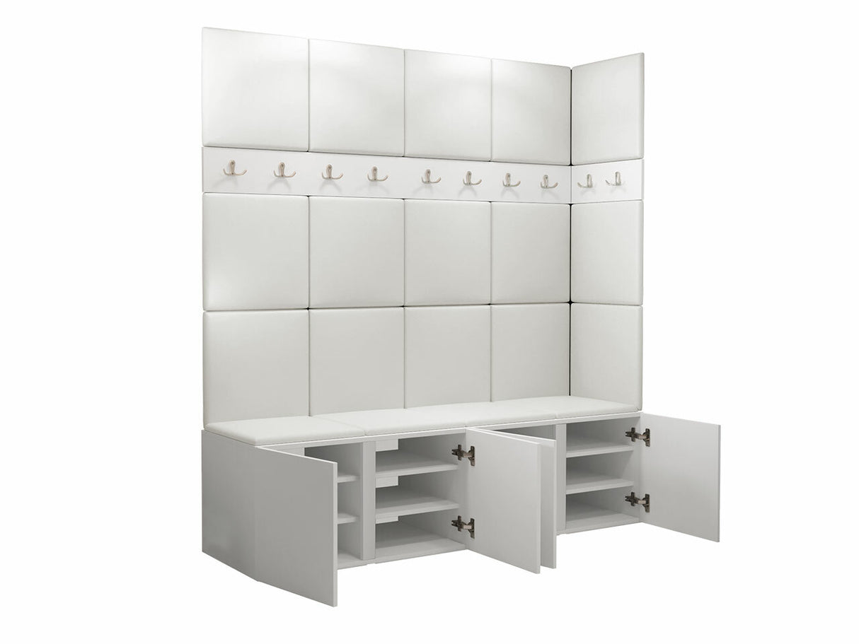 Előszoba garnitúra ORION II (Tavasz II), Keret színe: Grafit, Puha falpanel színe: Abriamo 6 4471176