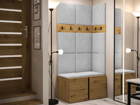 Előszoba garnitúra ORION I (Tavasz I), Keret színe: Artisan tölgy, Puha falpanel színe: Abriamo 6 4471793