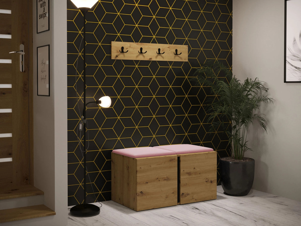Előszoba garnitúra ORION VI (Tavasz VI), Keret színe: Artisan tölgy, Puha falpanel színe: Manila 09 4475054