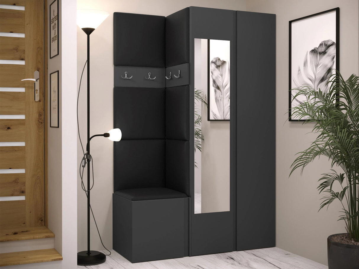 Előszoba garnitúra ORION XXVI (Tavasz XXVI), Keret színe: Grafit, Puha falpanel színe: Soft 011 4478646