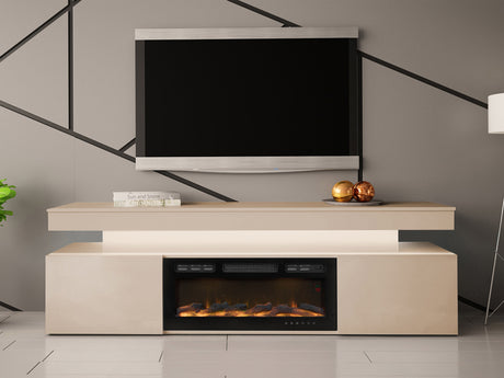 TV-állvány RTV EF 2D GLOSSA + + (Lestirola), Szín: Világosbarna 4479230