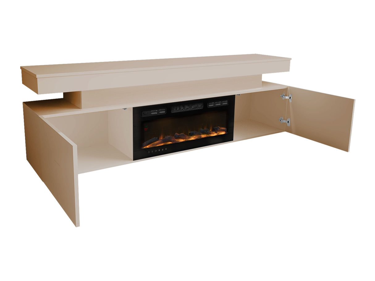 TV-állvány RTV EF 2D GLOSSA + + (Lestirola), Szín: Világosbarna 4479242