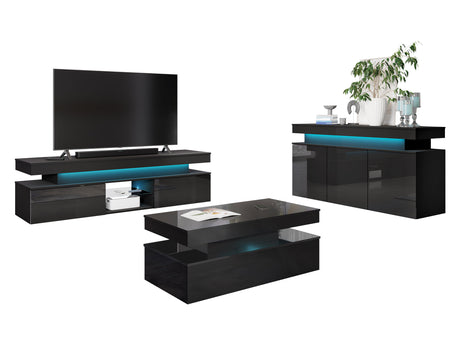 Nappali szett GLOSSA II, Szín: + Fényes 4479319