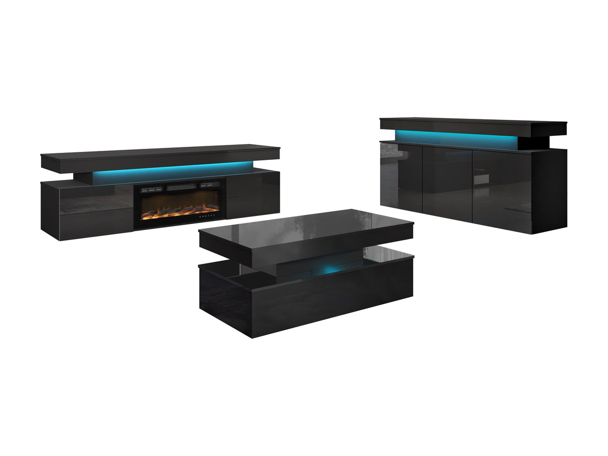 Nappali szett GLOSSA II, Szín: + Fényes 4479321