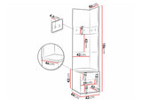 Előszoba garnitúra ORION XXI (Tavasz XXI), Keret színe: Artisan tölgy +, Puha falpanel színe: Manila 16 4480809
