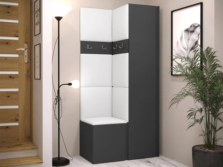 Előszoba garnitúra ORION XXIV (Tavasz XXIV), Keret színe: Grafit, Puha falpanel színe: Soft 017 4481148