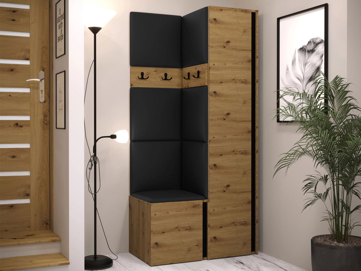 Előszoba garnitúra ORION XXIV (Tavasz XXIV), Keret színe: Artisan tölgy +, Puha falpanel színe: Soft 011 4481211
