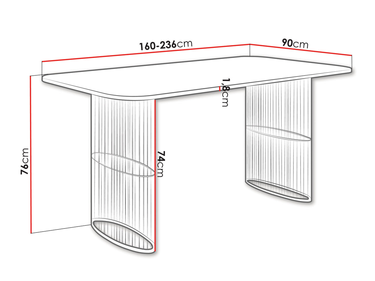 Asztal ARCADIA, színe: márvány