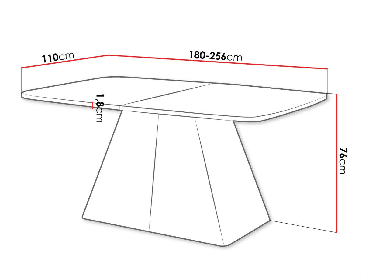 Asztal NOVA 180, színe: márvány