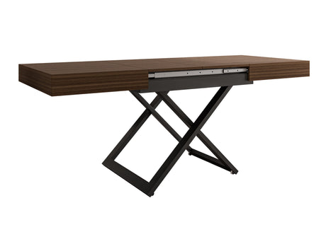 Kihajtható dohányzóasztal SANNA U, színe: Dió