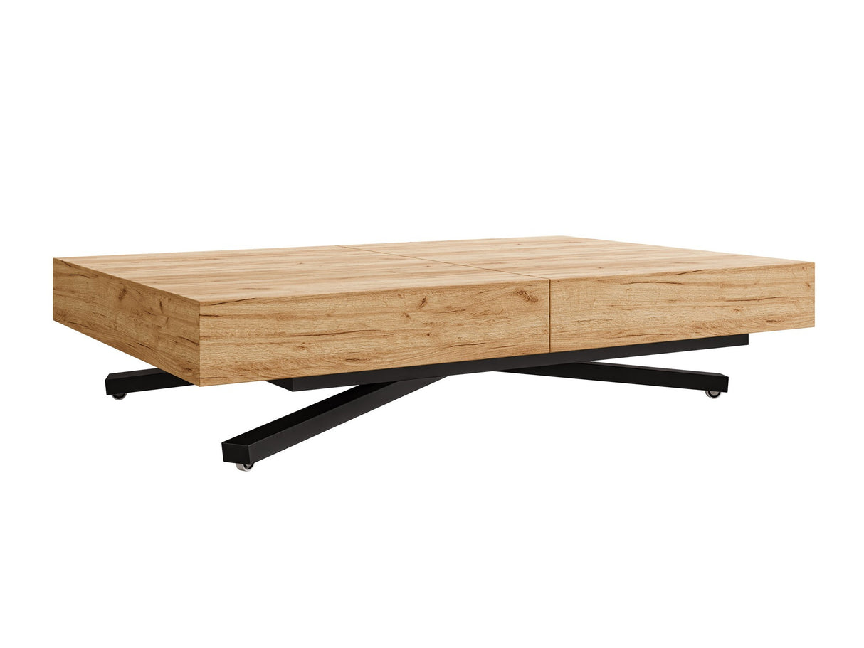 Kihajtható dohányzóasztal SANNA X, színe: Craft