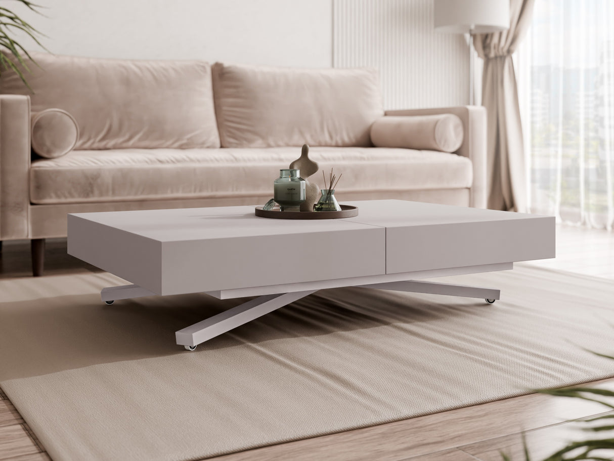 Kihajtható dohányzóasztal SANNA X, színe: Kasmír