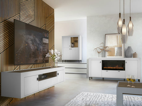 Nappali szett MOSSA IV, Szín: Matt fehér, -világítás: Nem 4491749