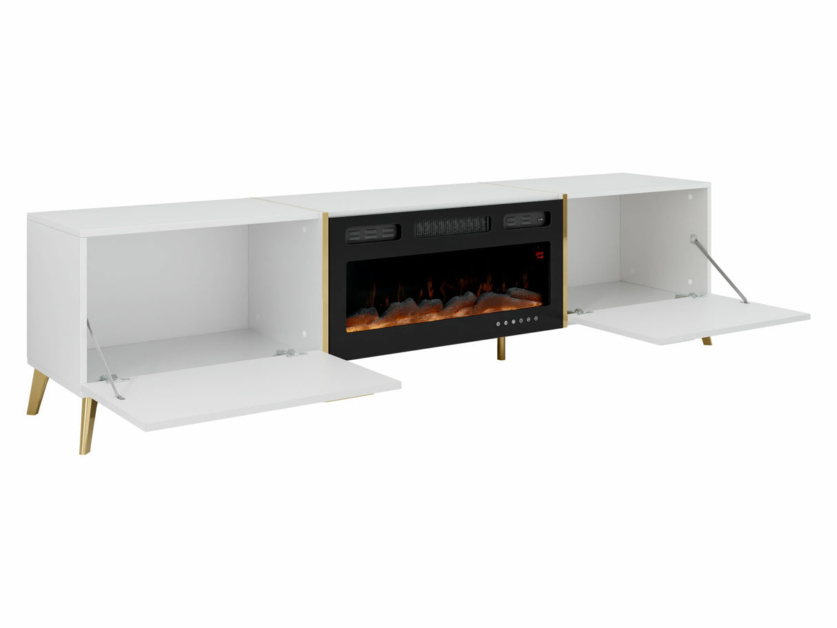 TV-állvány RTV PICRU 2D EF + / : (Fehér + Fényes fehér) 4491795
