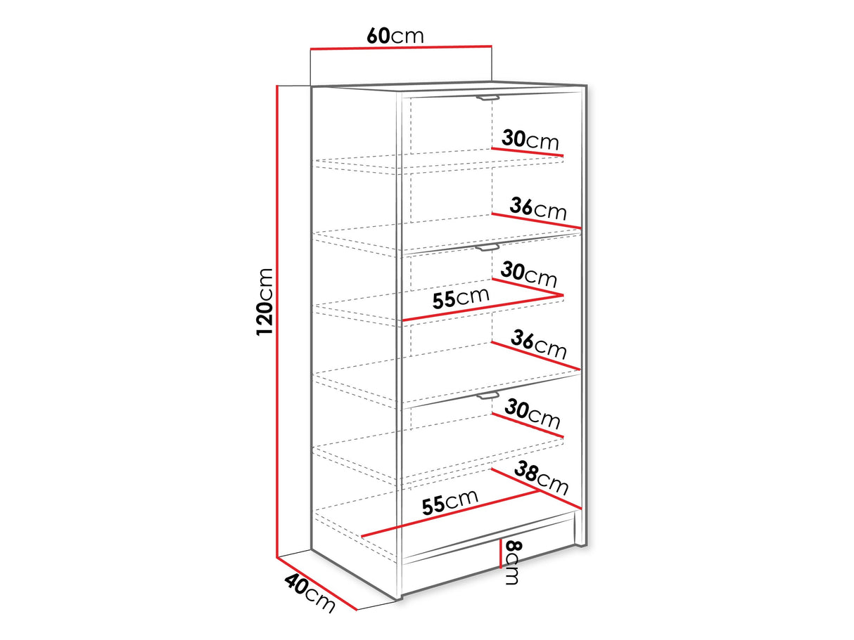Cipőtároló 3K TIRENO, Szín: Fehér