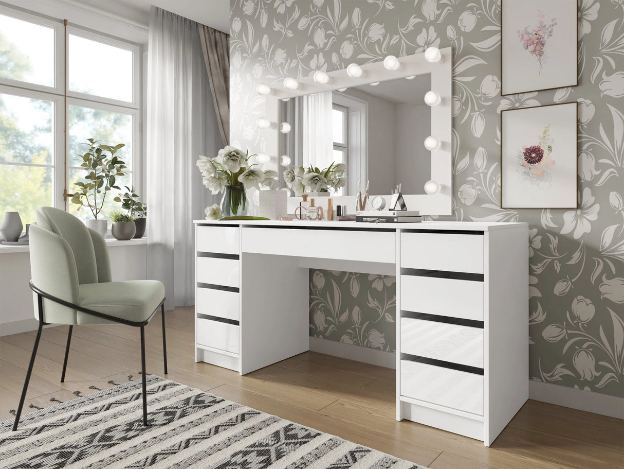 Íróasztal / ADA BIS / (Fényes fehér + Fehér) 4496404