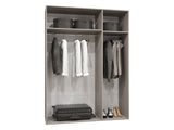 Gardróbszekrény MILA 1 150, Szín: Fehér, Fogantyú színe: Aranysárga