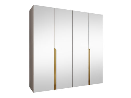 Gardróbszekrény MILA 3 200, Szín: Kasmír, Fogantyú színe: Aranysárga