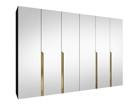 Gardróbszekrény MILA 3 300, Szín:, Fogantyú színe: Aranysárga