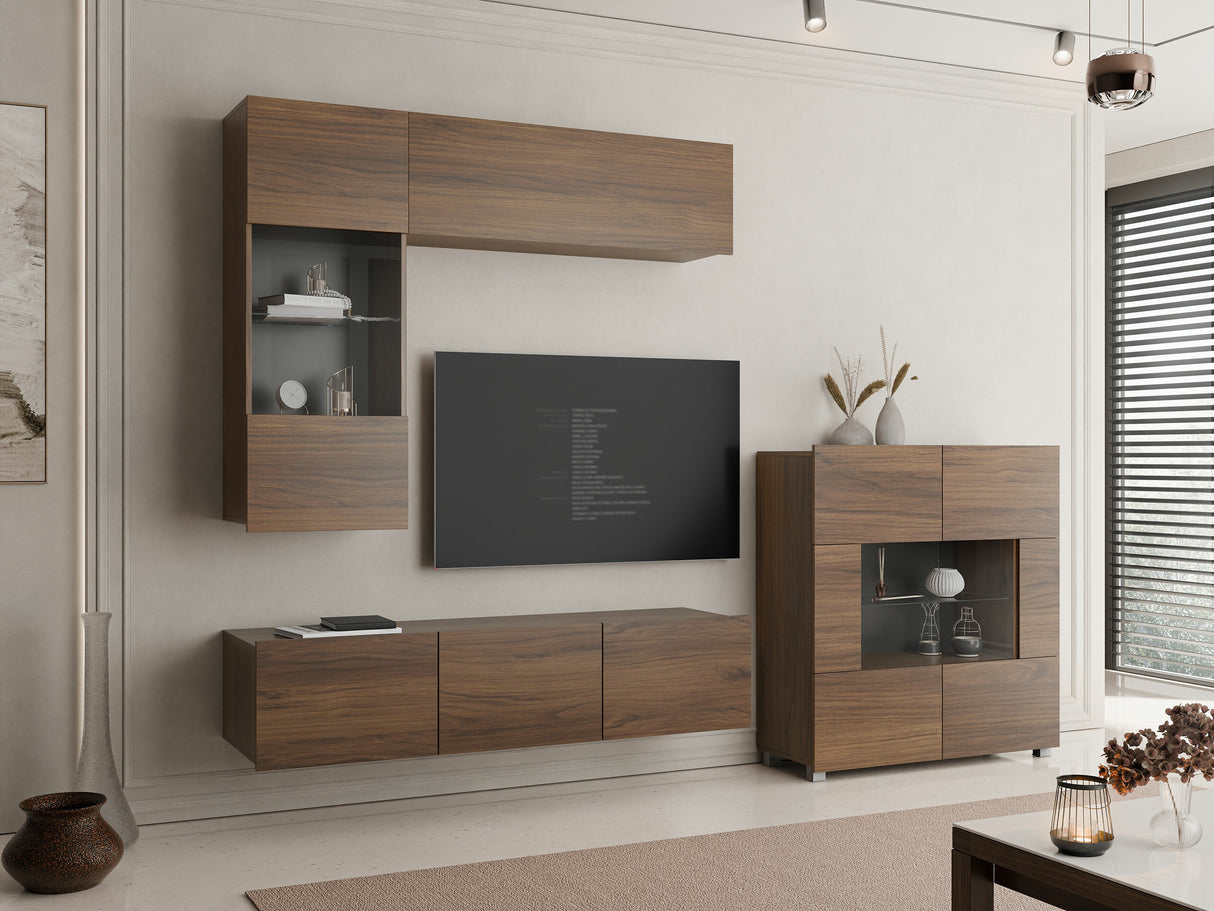 Szekrény Calabrini (Bralani BR01), -világítás: Nem, Szín: Dió