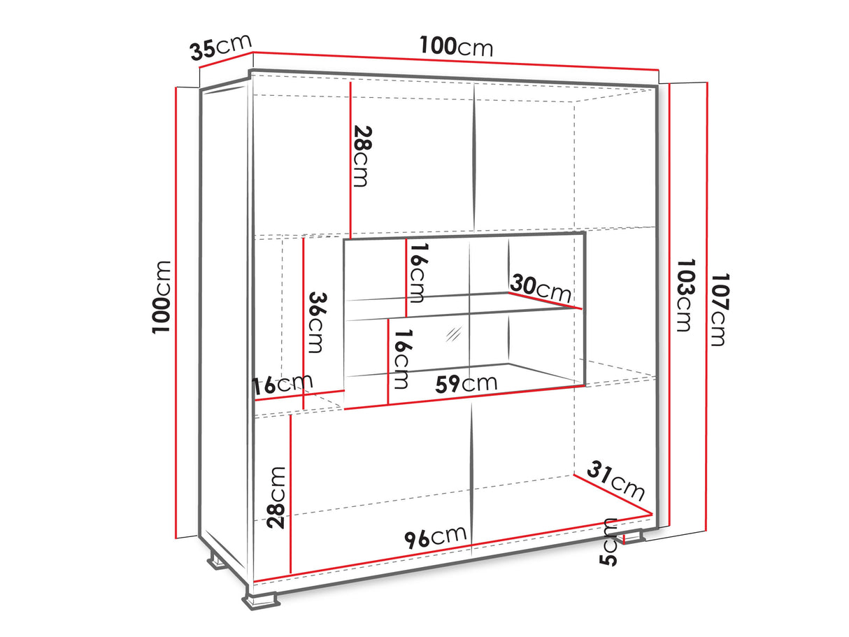 Szekrény Calabrini (Bralani BR01), Szín:, -világítás: Nem 4505715