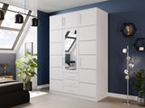 Gardróbszekrény BALI II D3 +, Szín: Fehér 4507801