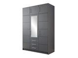 Gardróbszekrény BALI II D3 +, Szín: Grafit 4507818