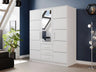 Gardróbszekrény BALI D3, Szín: Fehér 4507858