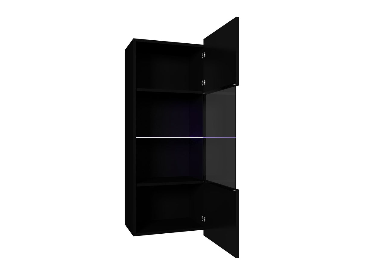 Fali szekrény Calabrini (Bralani BR05), -világítás: Nem, Szín: Fehér + Fényes fehér 4508401