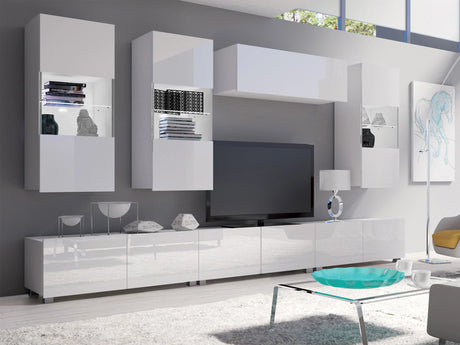 Nappali szett Calabrini (Bralani XI), -világítás: Fehér, Szín: Fényes fehér 4511147