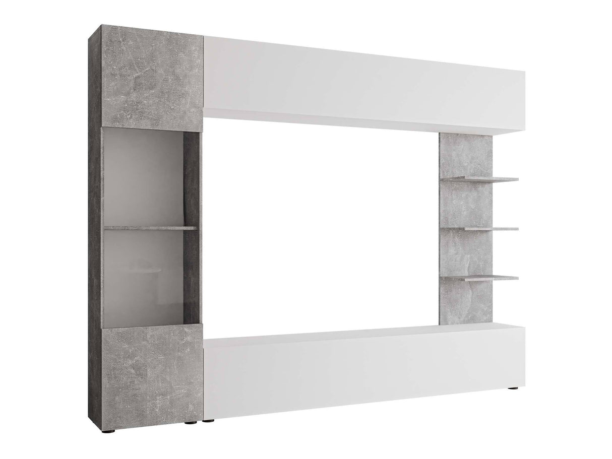 Nappali szett LAZANDO, -világítás: Nem, Szín: Fehér + Beton 4524593