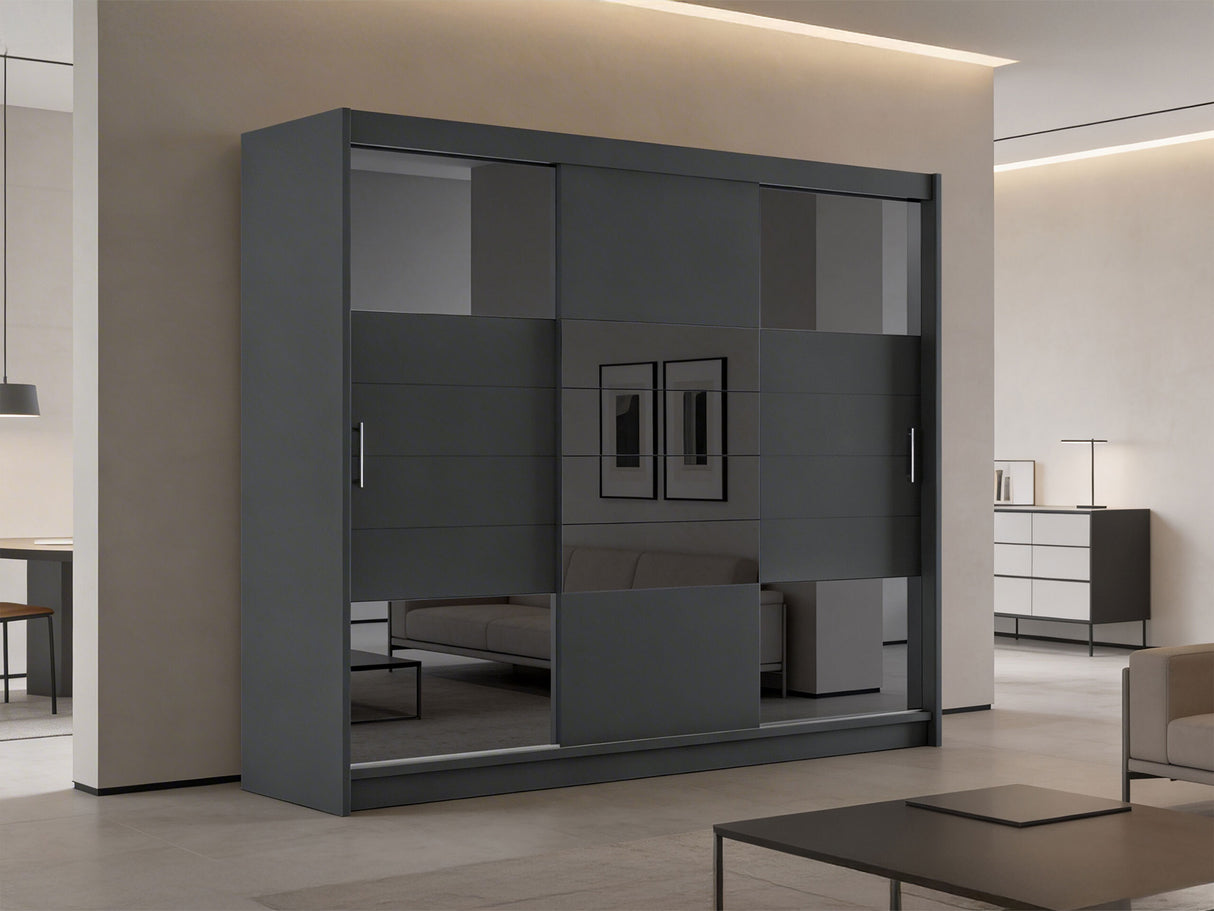 Gardróbszekrény ARUBA 2 250, Szín: Grafit