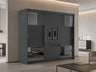 Gardróbszekrény ARUBA 2 250, Szín: Grafit