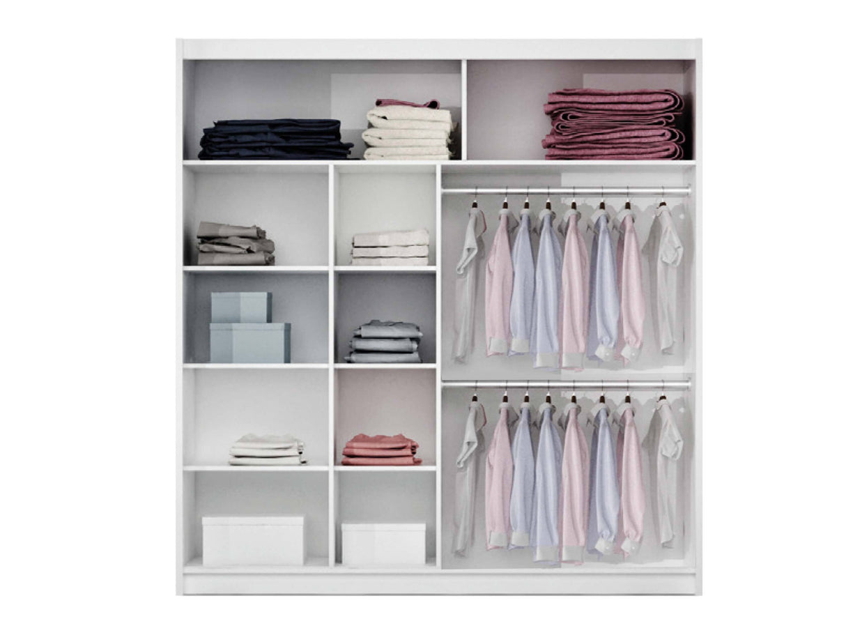Gardróbszekrény DAKOTA 203, Szín: Fehér