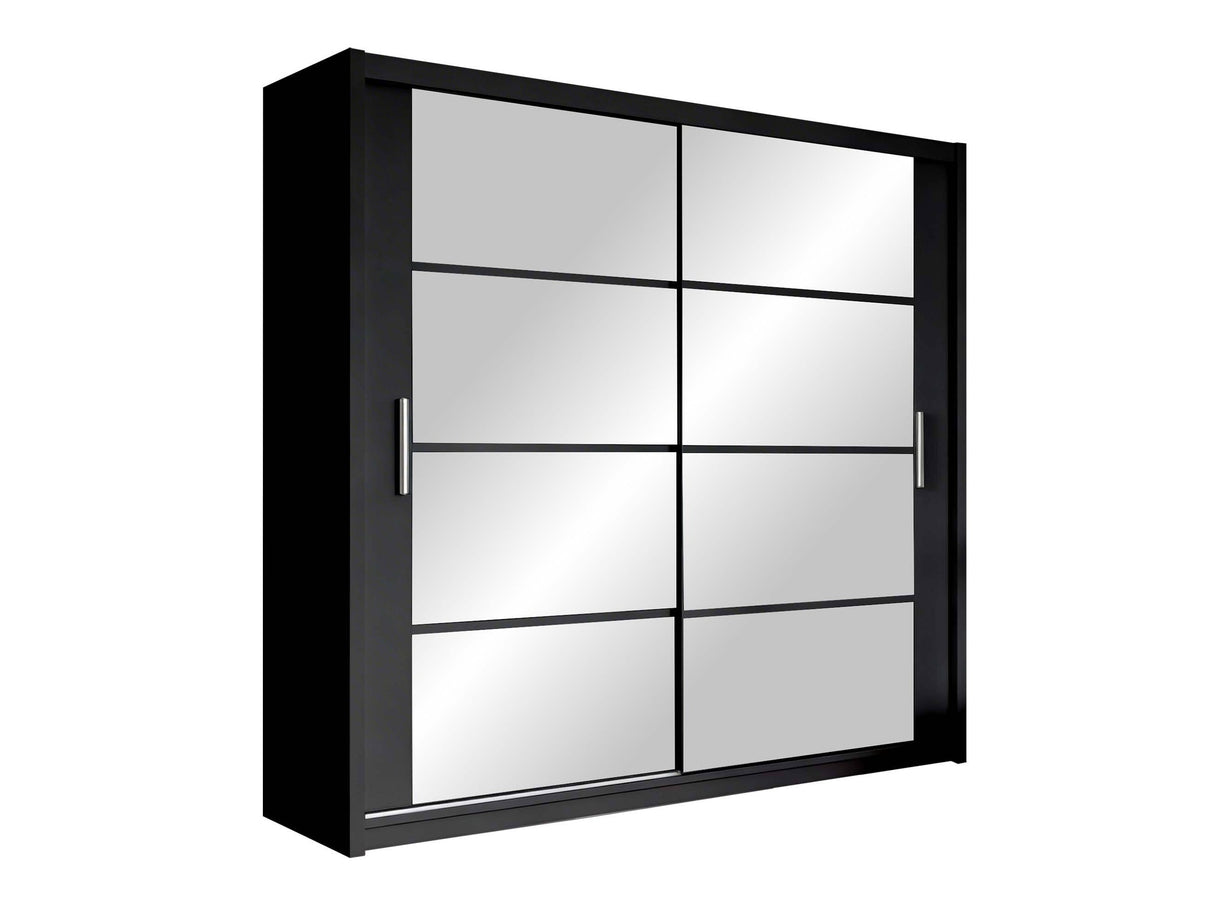 Gardróbszekrény DAKOTA 203, Szín: Fekete