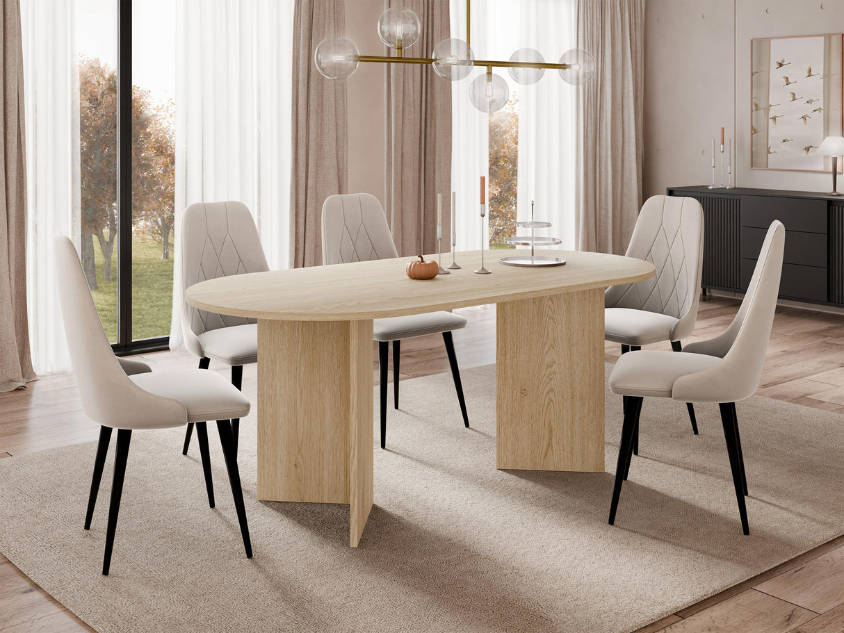 Asztal GELIZO 22 mm, Szín: Tölgy