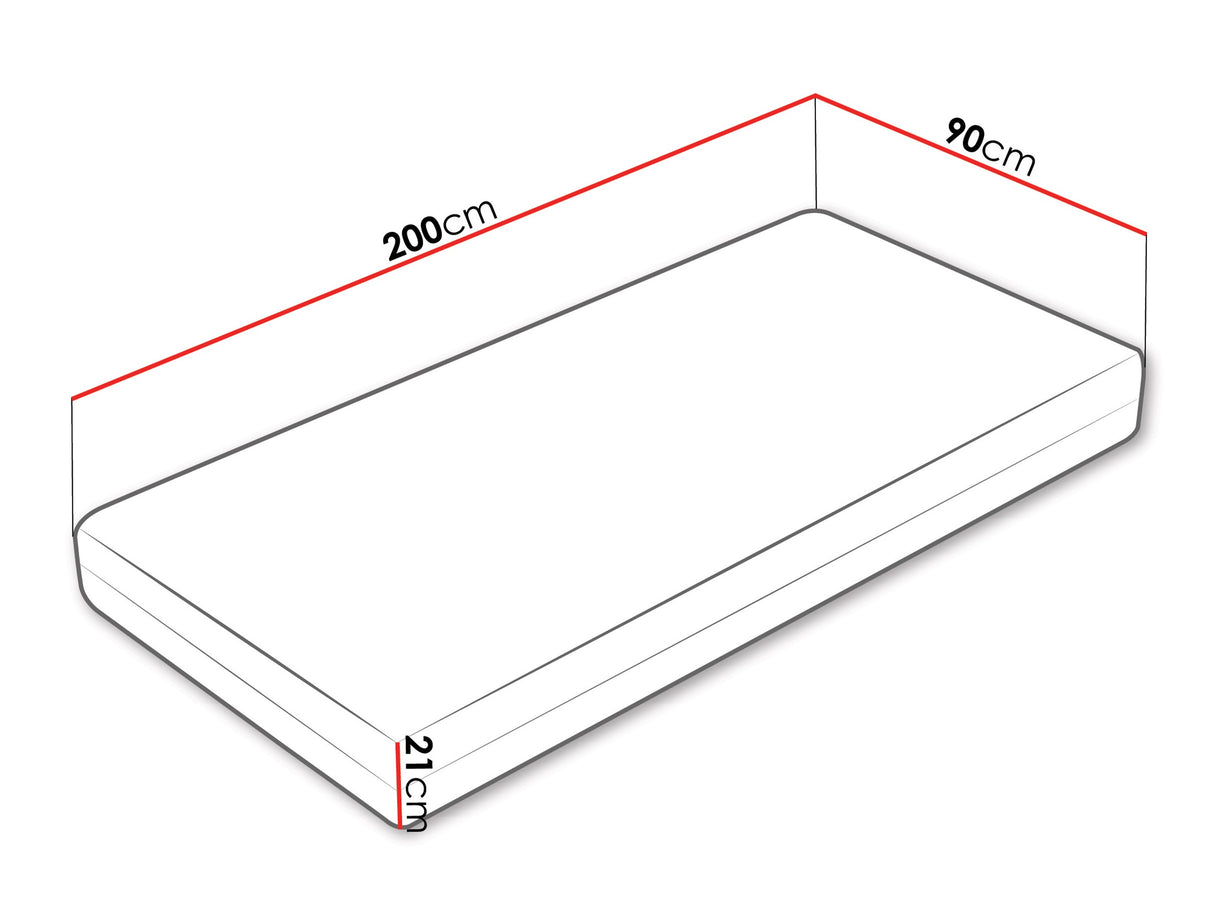 Matrac ARLAN 21, Méretek: 90 x 200 cm