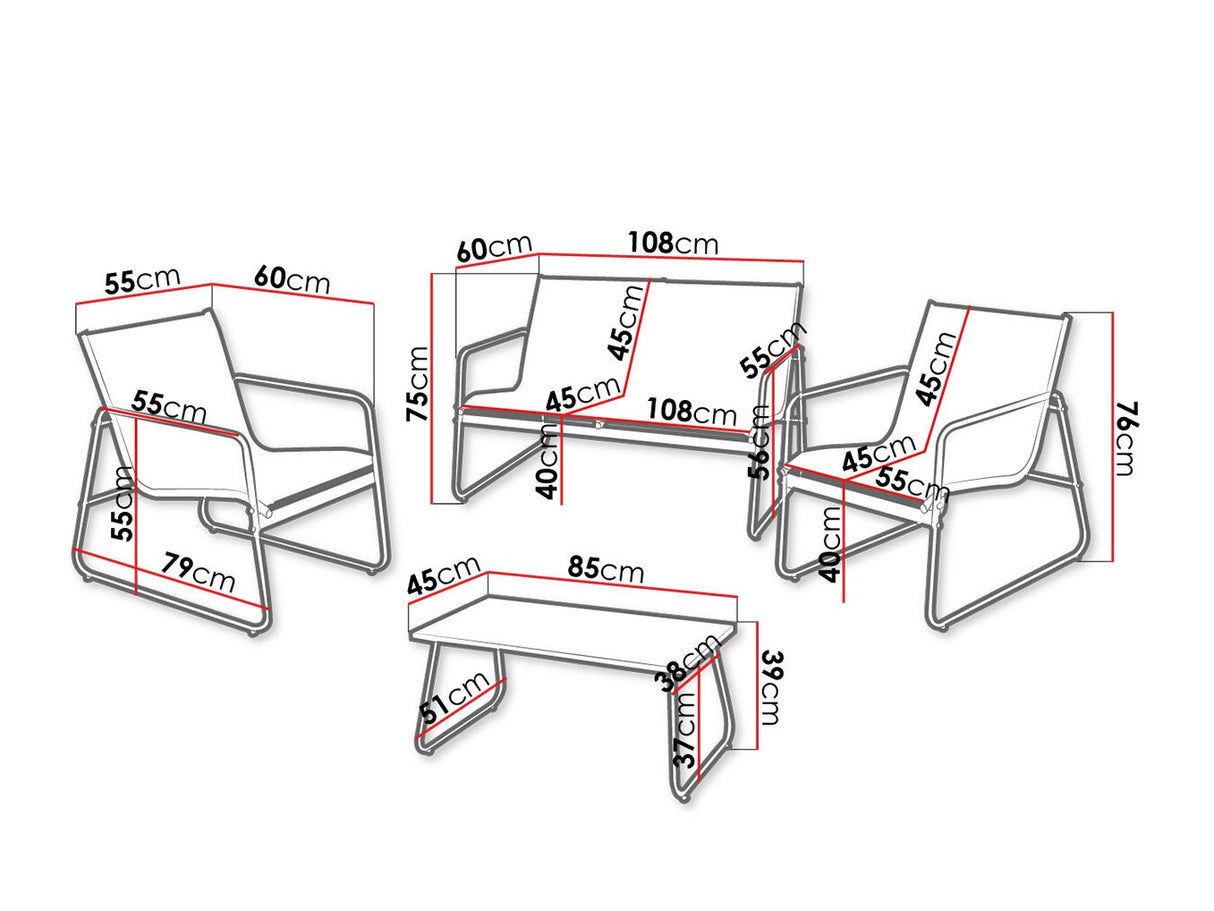 Kerti bútor GOTIRO Y06000590 5903211187728 4540467